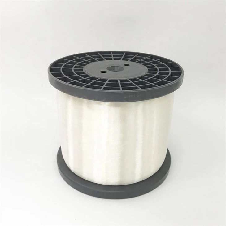 0.10mm 0.15mm 0.18mm 0.25mm Polyester PET Monofilament Yarn For 3D SpacerAir Mesh Fabric